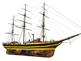 精细帆船模型 (15)